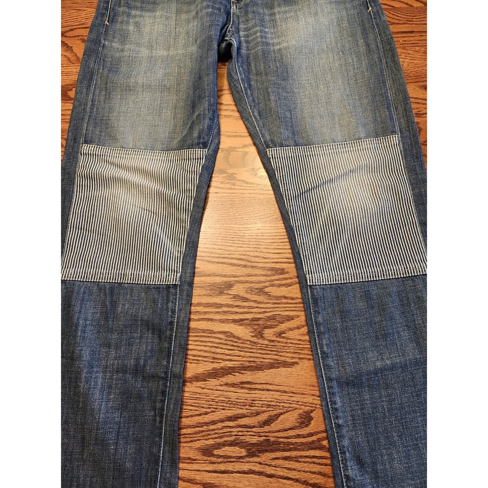 Pilcro and The Letterpress Jeans Womens Size 31 Anthropologie Hyphen Knee Patch - Picture 5 of 15